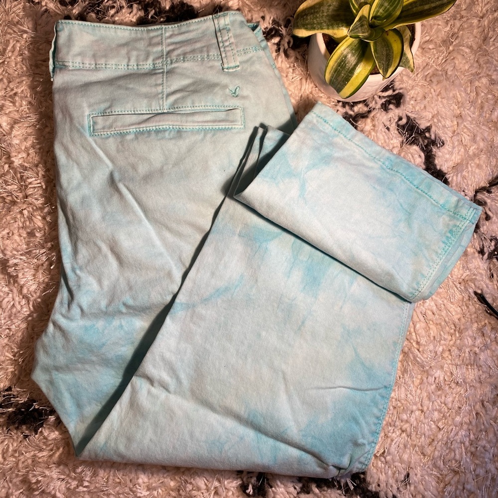 American Eagle Teal Tie-dyed Women’s Pant
